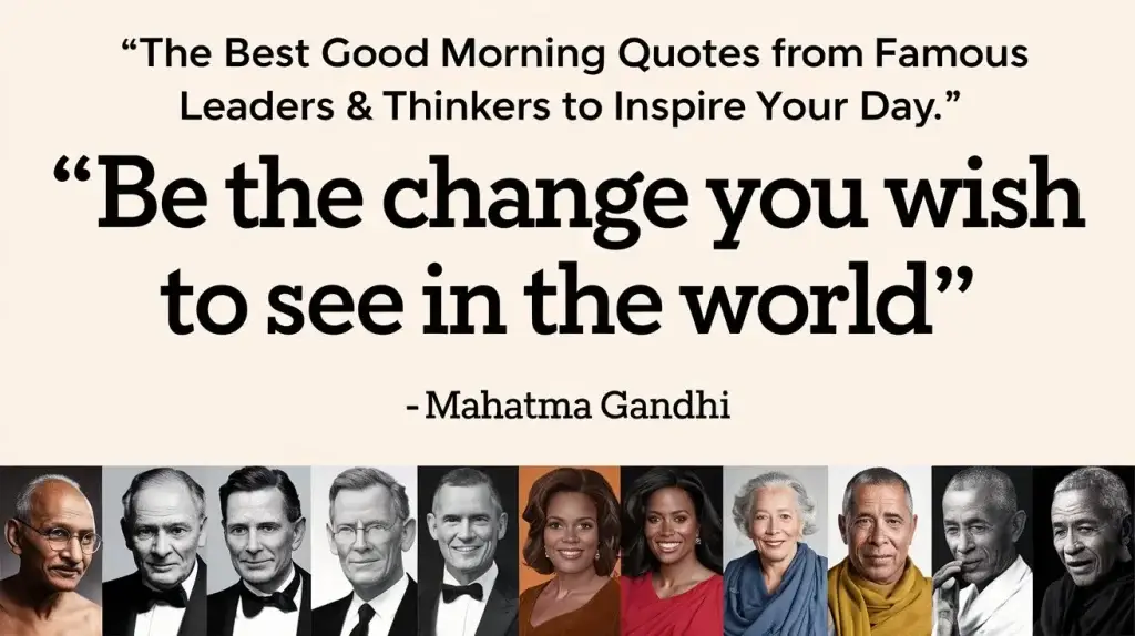 Good Morning Quotes from Famous Leaders & Thinkers