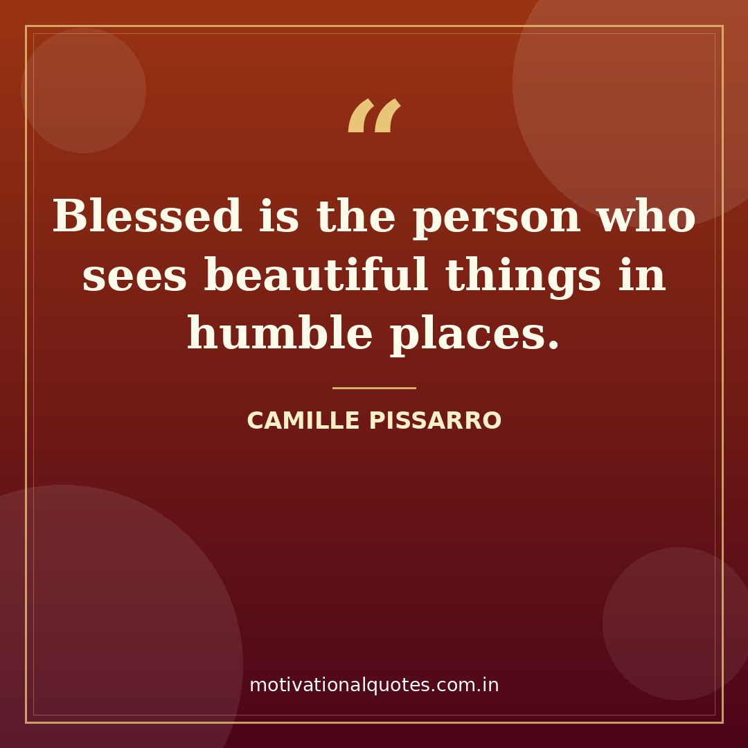 happy sunday quotes — Camille Pissarro quote