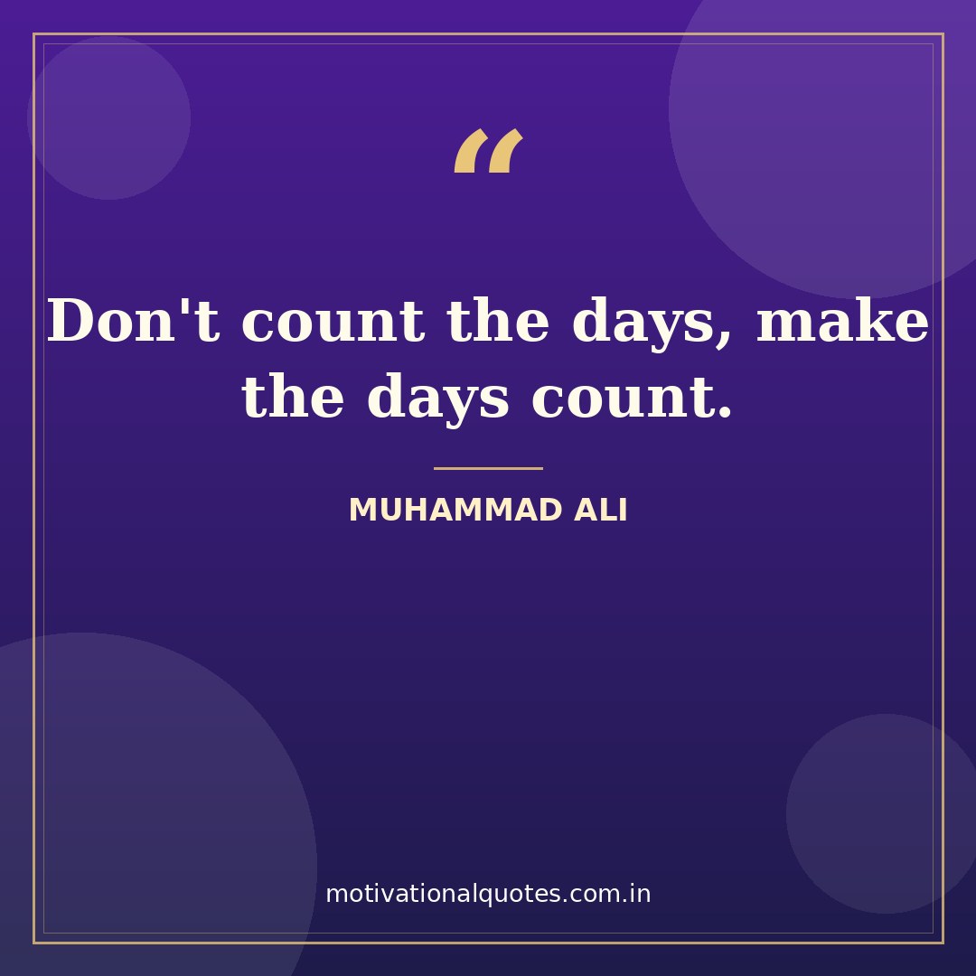 thursday motivational quotes for work — Muhammad Ali quote