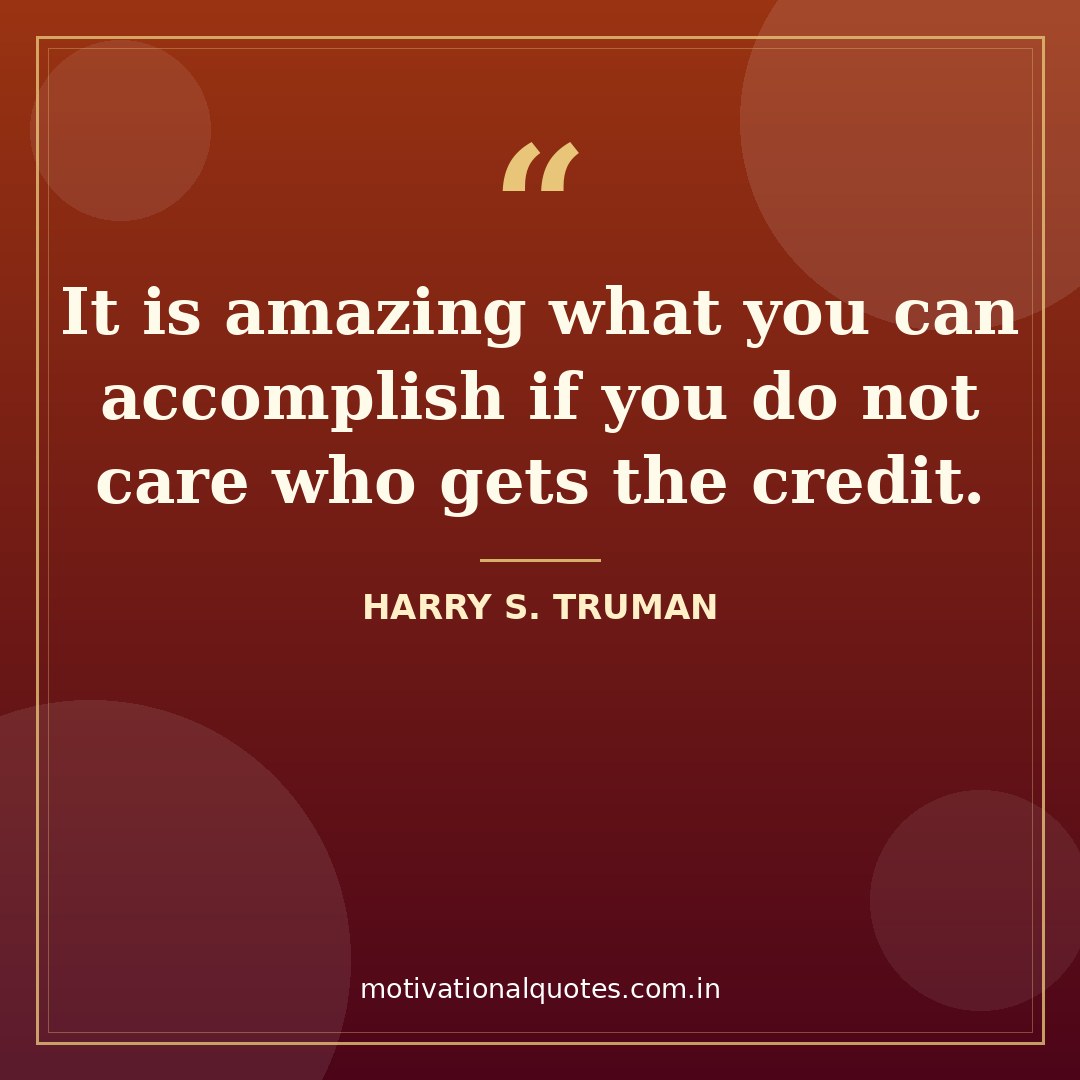 wednesday motivational quotes for work — Harry S. Truman quote