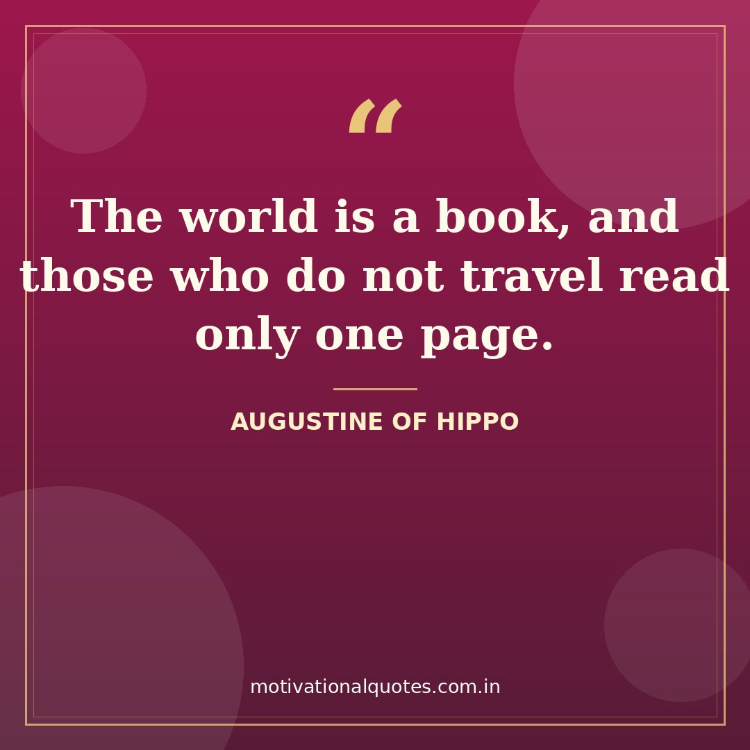 weekend quotes — Augustine of Hippo quote