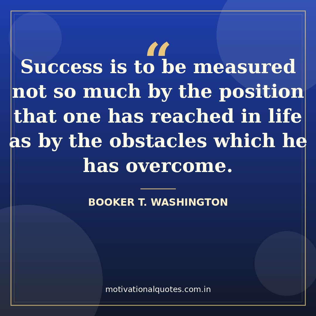 jackie robinson quotes — Booker T. Washington quote